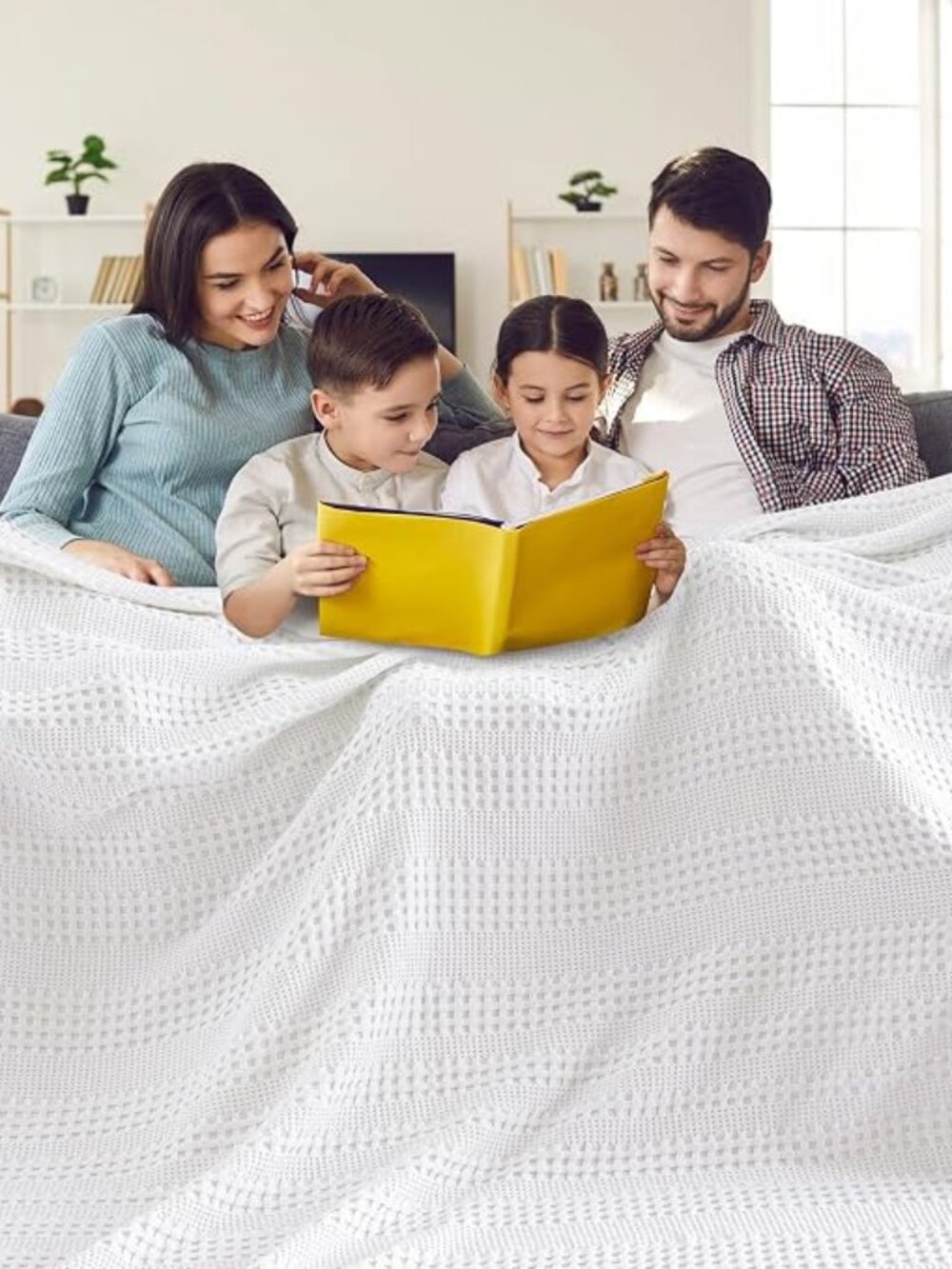 PHF Cooling Waffle Blanket California King Size